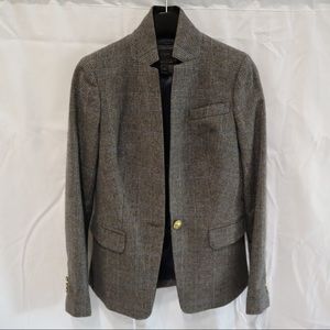 J. Crew Women’s Gray Plaid Regent Blazer